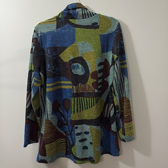 PURE ESSENCE Colorful Patterned Women's Sweater NWT - Picture 3 of 8